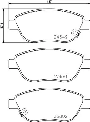 MINTEX MINTEX MDB3367 1x MINTEX MDB3367 Brake Pad Set 