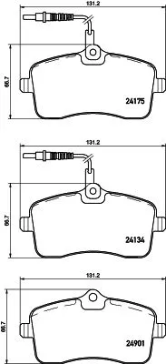 1x MINTEX MDB3368 Brake Pad Set