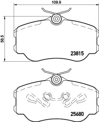 MINTEX MINTEX MDB3371 1x MINTEX MDB3371 Brake Pad Set 