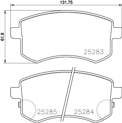 MINTEX MINTEX MDB3373 1x MINTEX MDB3373 Brake Pad Set 