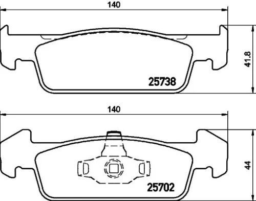 MINTEX MINTEX MDB3375 1x MINTEX MDB3375 Brake Pad Set 