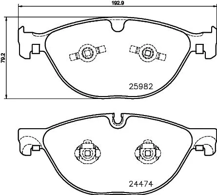 MINTEX MINTEX MDB3376 1x MINTEX MDB3376 Brake Pad Set 
