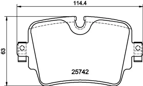 1x MINTEX MDB3388 Brake Pad Set