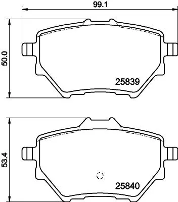MINTEX MINTEX MDB3401 1x MINTEX MDB3401 Brake Pad Set 