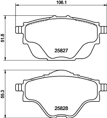 1x  MINTEX Brake Pad Set