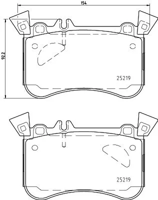 1x MINTEX MDB3407 Brake Pad Set