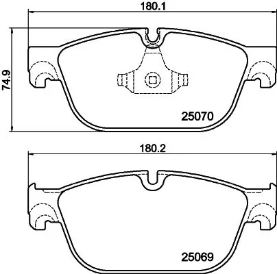 MINTEX MINTEX MDB3410 1x MINTEX MDB3410 Brake Pad Set 