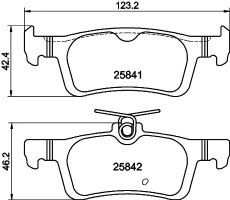 MINTEX MINTEX MDB3413 1x MINTEX MDB3413 Brake Pad Set 
