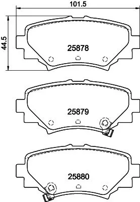 MINTEX MINTEX MDB3416 1x MINTEX MDB3416 Brake Pad Set 