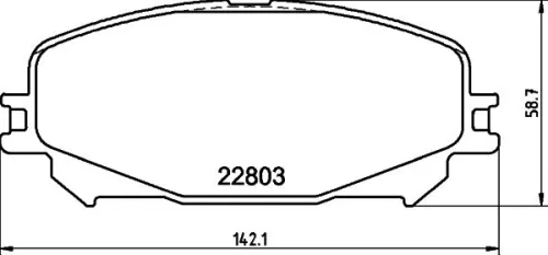 1x  MINTEX Brake Pad Set