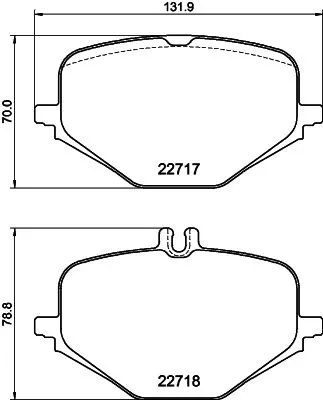 MINTEX MINTEX MDB3462 1x MINTEX MDB3462 Brake Pad Set 