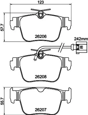 MINTEX MINTEX (MDB3469) 1x  MINTEX Brake Pad Set 