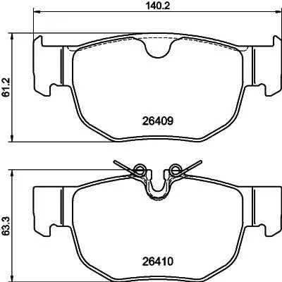 MINTEX MINTEX MDB3471 1x MINTEX MDB3471 Brake Pad Set 