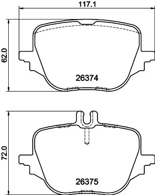 MINTEX MINTEX MDB3473 1x MINTEX MDB3473 Brake Pad Set 