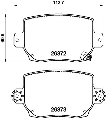 MINTEX MINTEX MDB3476 1x MINTEX MDB3476 Brake Pad Set 