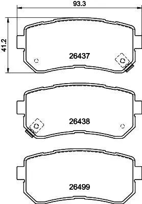 MINTEX MINTEX (MDB3487) 1x  MINTEX Brake Pad Set 