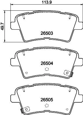 MINTEX MINTEX (MDB3499) 1x  MINTEX Brake Pad Set 