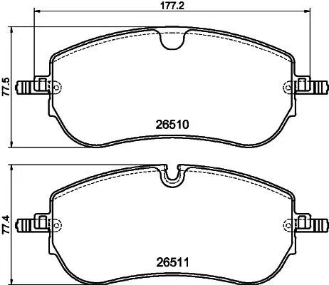 1x MINTEX MDB3501 Brake Pad Set