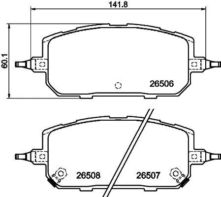MINTEX MINTEX (MDB3502) 1x  MINTEX Brake Pad Set 