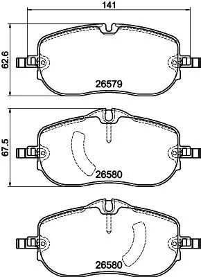 MINTEX MINTEX MDB3513 1x MINTEX MDB3513 Brake Pad Set 