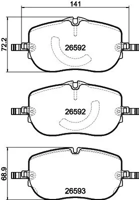 MINTEX MINTEX MDB3514 1x MINTEX MDB3514 Brake Pad Set 