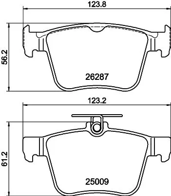 1x  MINTEX Brake Pad Set