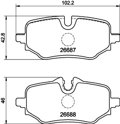 MINTEX MINTEX MDB3529 1x MINTEX MDB3529 Brake Pad Set 