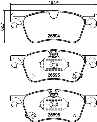 MINTEX MINTEX MDB3553 1x MINTEX MDB3553 Brake Pad Set 