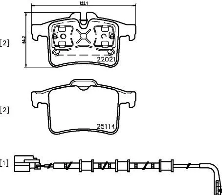 MINTEX MINTEX MDB3707 1x MINTEX MDB3707 Brake Pad Set 