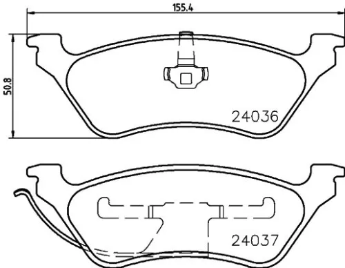 MINTEX MINTEX MDB3721 1x MINTEX MDB3721 Brake Pad Set 