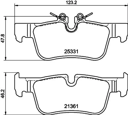 MINTEX MINTEX MDB3723 1x MINTEX MDB3723 Brake Pad Set 
