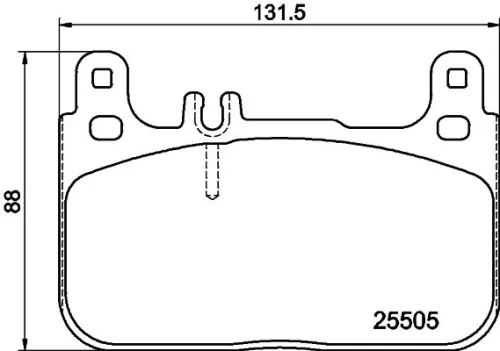 MINTEX MINTEX (MDB3725) 1x  MINTEX Brake Pad Set 