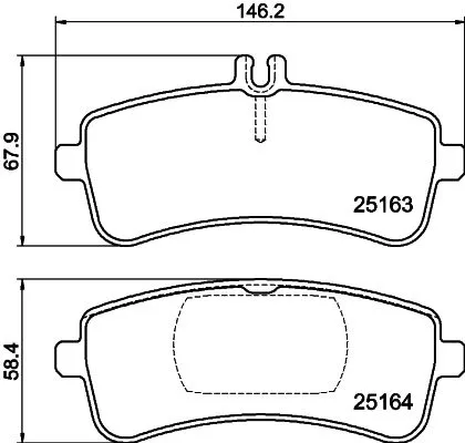 MINTEX MINTEX MDB3756 1x MINTEX MDB3756 Brake Pad Set 