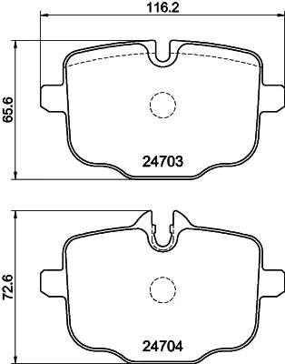 MINTEX MINTEX MDB3763 1x MINTEX MDB3763 Brake Pad Set 