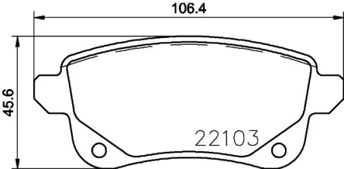 1x  MINTEX Brake Pad Set