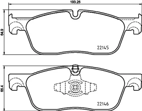 1x  MINTEX Brake Pad Set