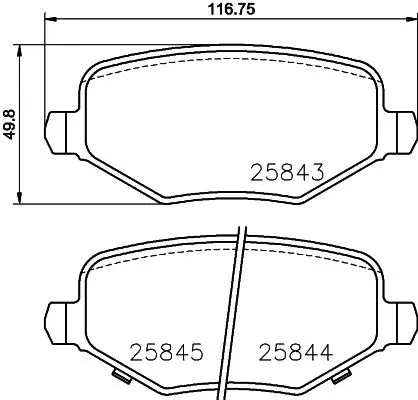 MINTEX MINTEX MDB3791 1x MINTEX MDB3791 Brake Pad Set 