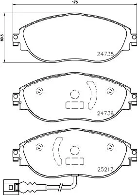 MINTEX MINTEX (MDB3814) 1x  MINTEX Brake Pad Set 
