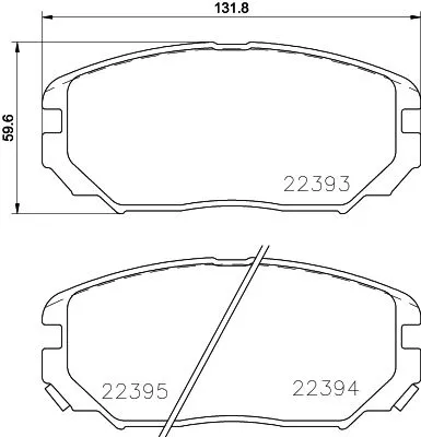MINTEX MINTEX (MDB3823) 1x  MINTEX Brake Pad Set 