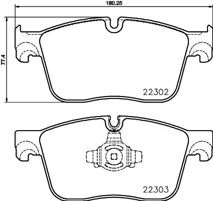 1x MINTEX MDB3836 Brake Pad Set