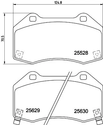 1x MINTEX MDB3851 Brake Pad Set