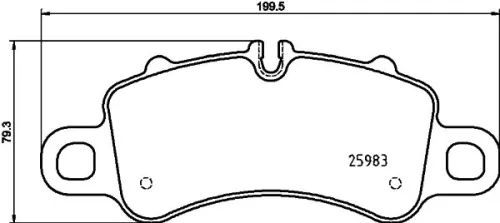 MINTEX MINTEX MDB3868 1x MINTEX MDB3868 Brake Pad Set 