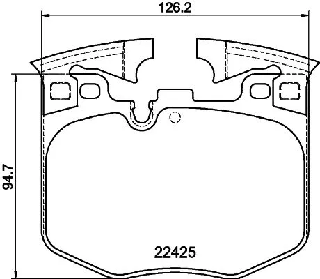 MINTEX MINTEX MDB3869 1x MINTEX MDB3869 Brake Pad Set 