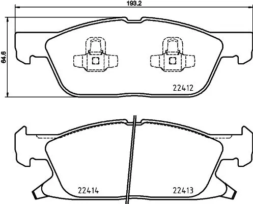 MINTEX MINTEX (MDB3895) 1x  MINTEX Brake Pad Set 