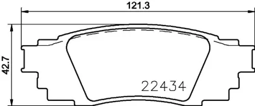 MINTEX MINTEX MDB3897 1x MINTEX MDB3897 Brake Pad Set 