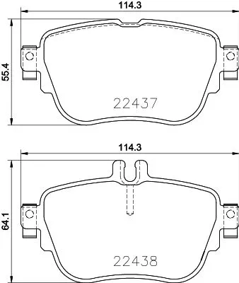 MINTEX MINTEX (MDB3917) 1x  MINTEX Brake Pad Set 