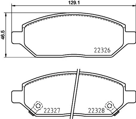 MINTEX MINTEX MDB3922 1x MINTEX MDB3922 Brake Pad Set 