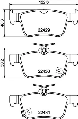 MINTEX MINTEX MDB3923 1x MINTEX MDB3923 Brake Pad Set 