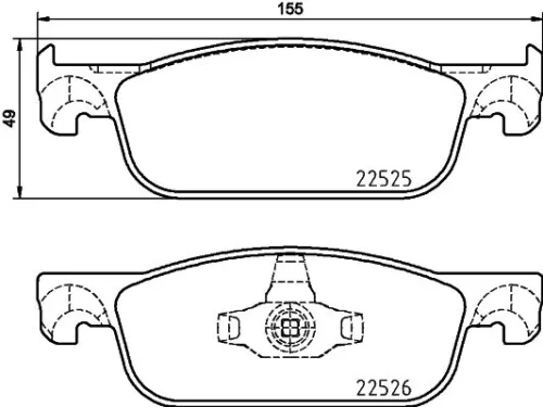 MINTEX MINTEX MDB3930 1x MINTEX MDB3930 Brake Pad Set 
