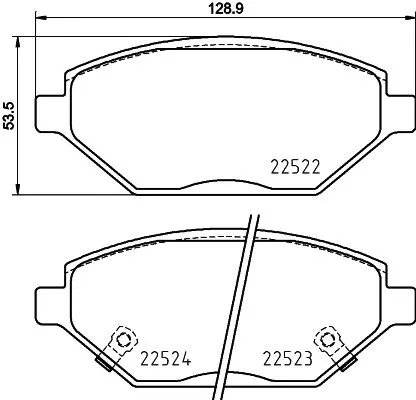 MINTEX MINTEX (MDB3937) 1x MINTEX MDB3937 Brake Pad Set 
